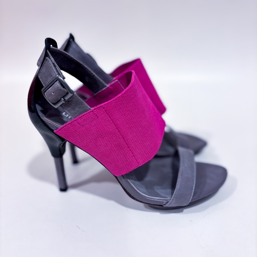 UNITED NUDE‎ Grey & Pink Architectural Heeled Sandals | Size 37 *